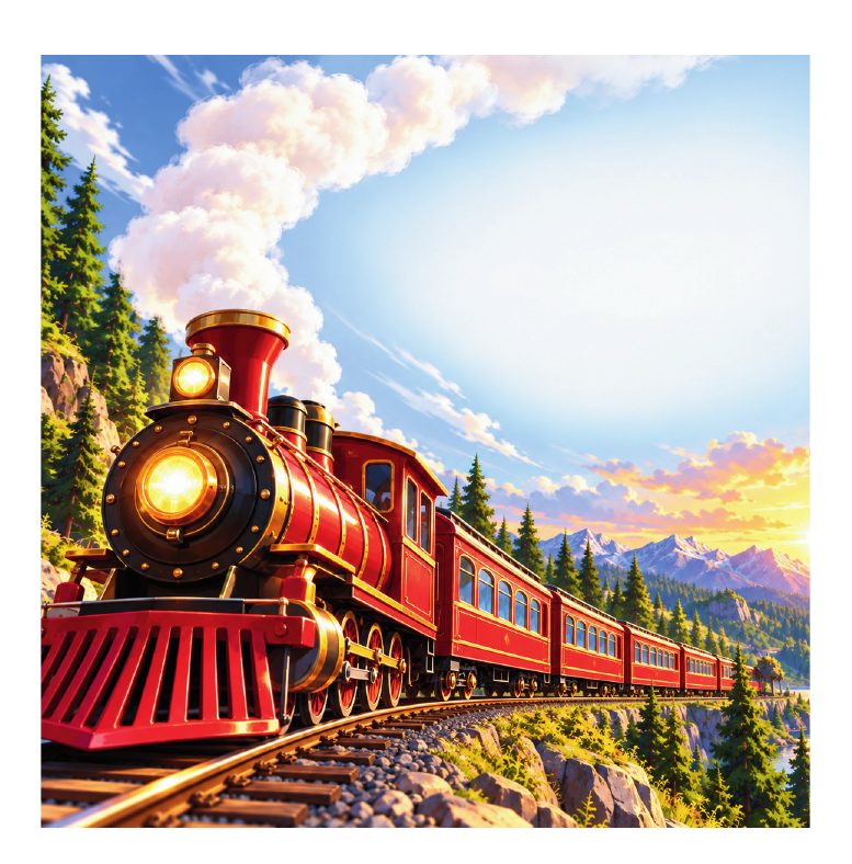 Illustrated page from The Feelings Train: The Feelings Train